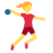 Woman Playing Handball emoji on Twitter